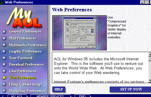 Web Preferences